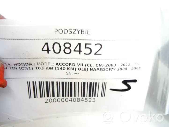 Honda Accord Wiper trim 74220-SEA-G0