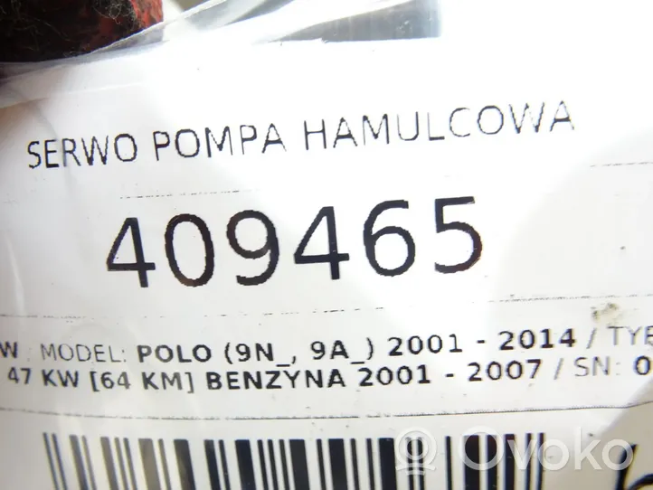 Volkswagen Polo IV 9N3 Stabdžių vakuumo pūslė 