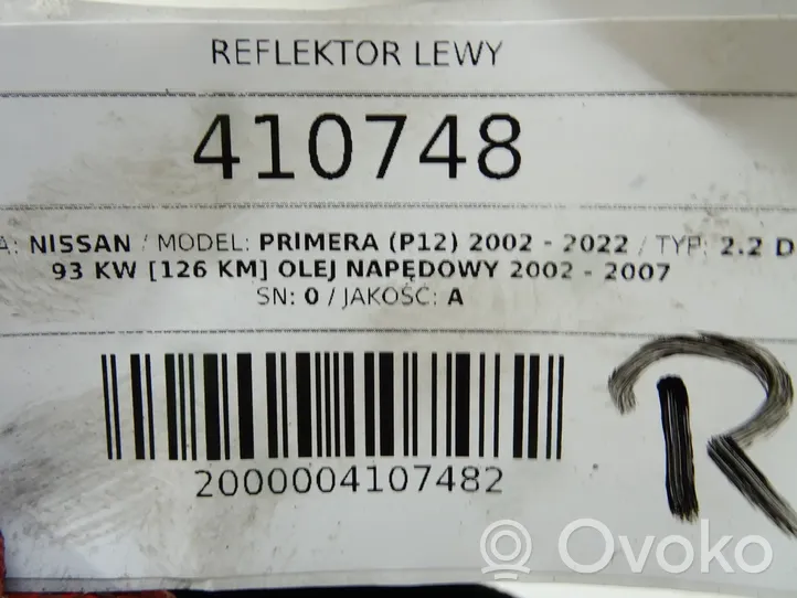 Nissan Primera Lampa przednia 