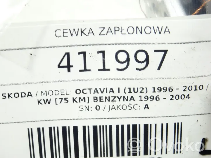 Skoda Octavia Mk1 (1U) Bobina di accensione ad alta tensione 