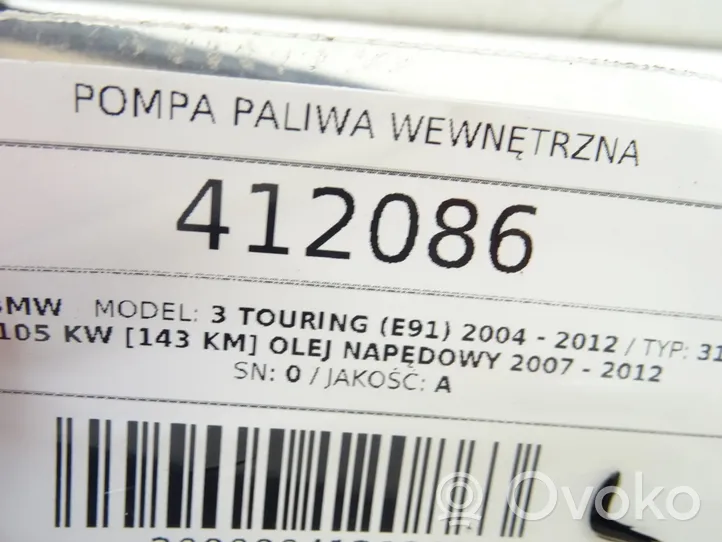 BMW 3 E90 E91 Polttoainesäiliön pumppu 