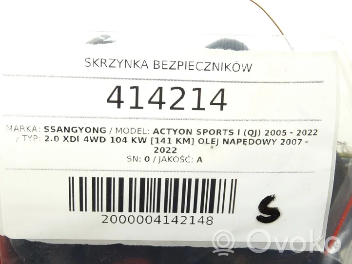 SsangYong Actyon sports I Skrzynka bezpieczników / Komplet 82160-32121