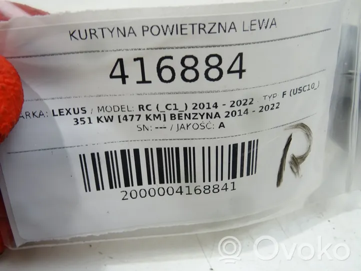 Lexus RC Kurtyna airbag 