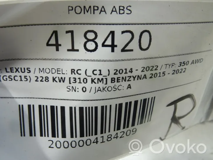 Lexus RC Pompe ABS 89541-24090