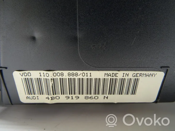 Audi A6 S6 C5 4B Tachimetro (quadro strumenti) 4B0919860N