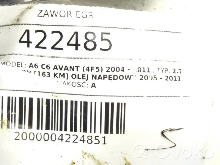 Audi A6 Allroad C6 Soupape vanne EGR 059131503H