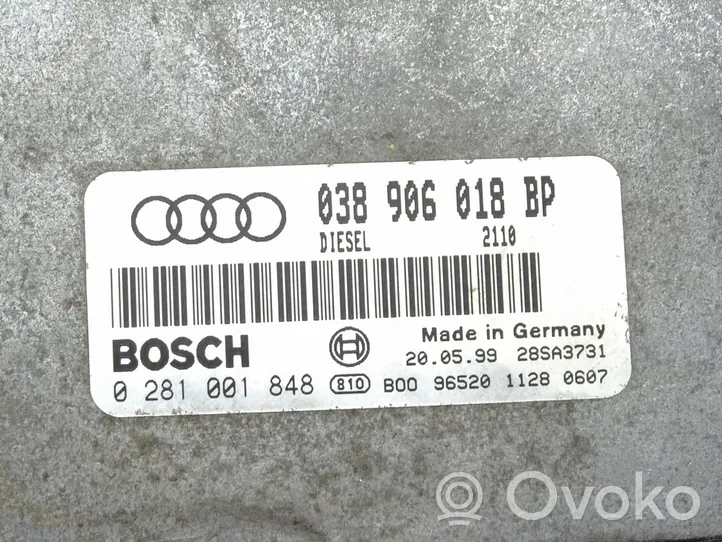 Audi A3 S3 8L Unité de commande, module ECU de moteur 038906018BP