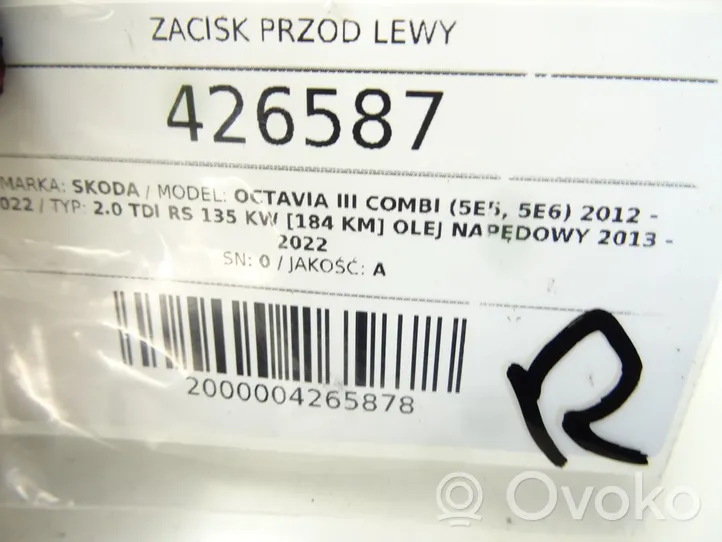 Skoda Octavia Mk3 (5E) Zacisk hamulcowy przedni 