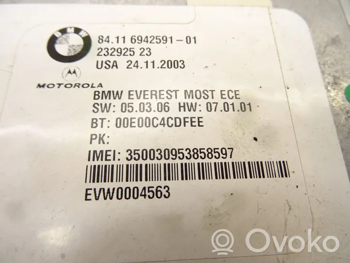 BMW 5 E60 E61 Bluetoothin ohjainlaite/moduuli 6942591