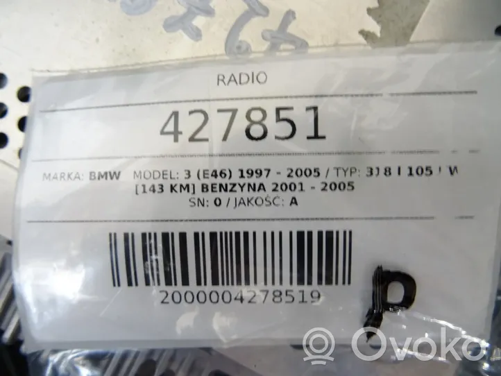 BMW 3 E46 Radio/CD/DVD/GPS-pääyksikkö 6935627