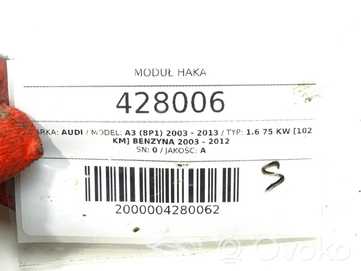 Audi A3 S3 8P Priekabos kablio valdymo blokas 5DS010154-41