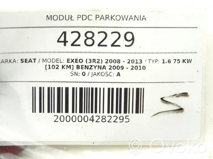 Seat Exeo (3R) Sterownik / Moduł parkowania PDC 3R0919475