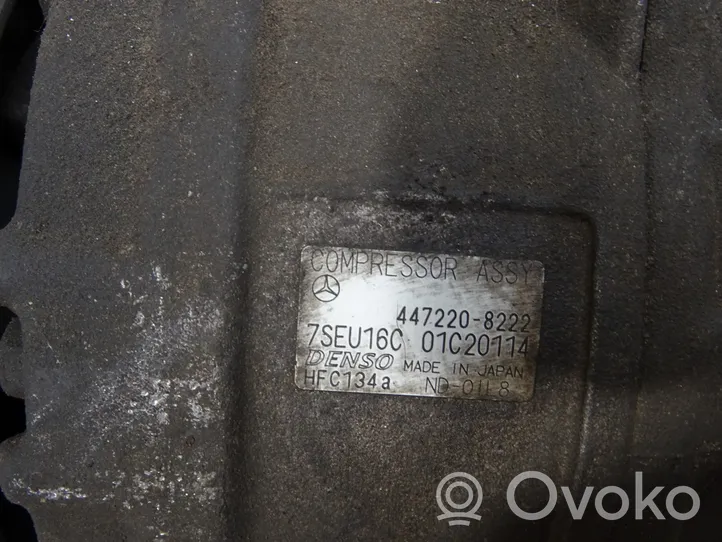 Mercedes-Benz C W203 Compressore aria condizionata (A/C) (pompa) 447220-8222