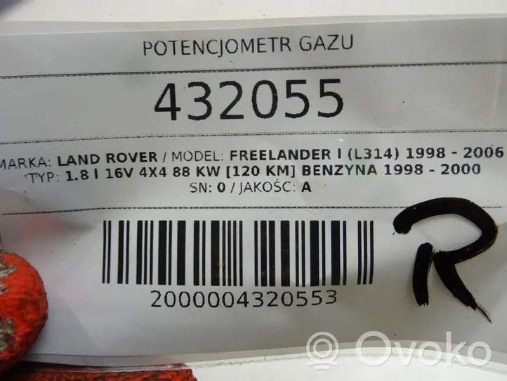 Land Rover Freelander Pedał gazu / przyspieszenia MHB101440