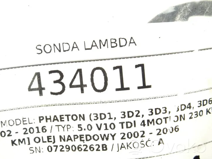 Volkswagen Phaeton Lambda-anturi 07Z906262B