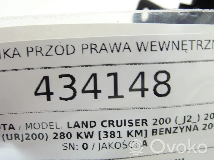 Toyota Highlander XU40 Klamka wewnętrzna drzwi przednich 