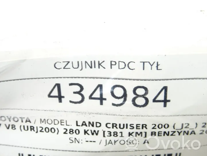 Toyota Highlander XU40 Czujnik parkowania PDC 89341-33140