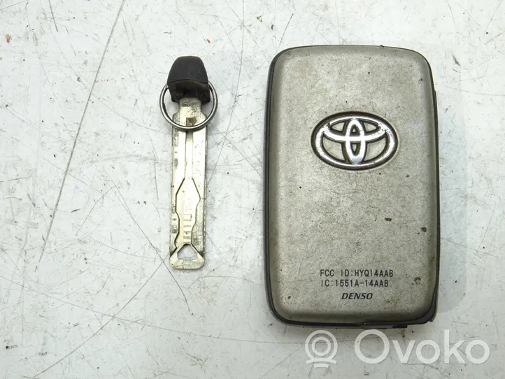 Toyota Highlander XU40 Ключ / карточка зажигания 1551A-14AAB