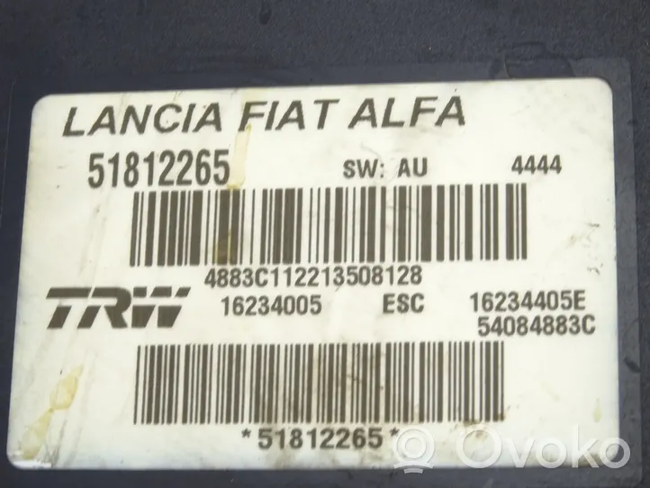 Alfa Romeo 159 ABS Pump 51812265
