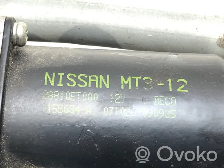 Nissan Sentra B16 Mechanizm i silniczek wycieraczek szyby przedniej / czołowej 28810ET000