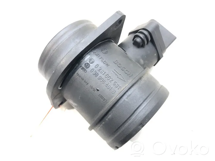 Volkswagen Jetta V Mass air flow meter 0281002531