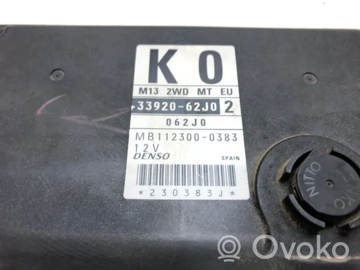 Suzuki Swift Unité de commande, module ECU de moteur 33920-62J0