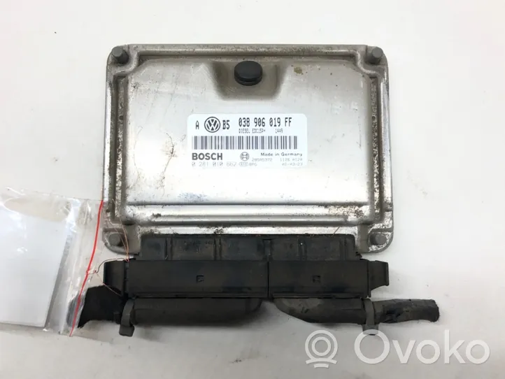 Volkswagen Golf IV Unité de commande, module ECU de moteur 038906019FF