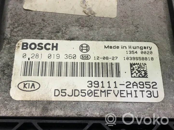 KIA Ceed Centralina/modulo motore ECU 39111-2A952