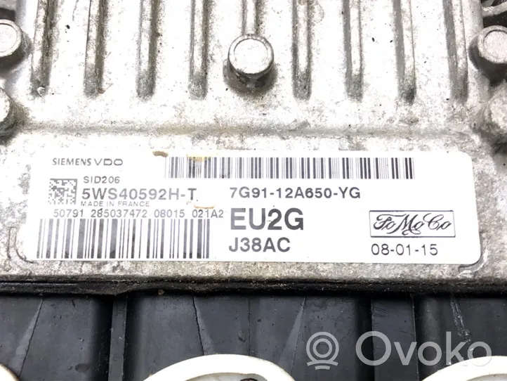 Ford Mondeo MK IV Unité de commande, module ECU de moteur 7G91-12A650-YG