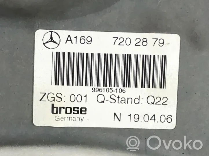 Mercedes-Benz B W245 Elektryczny podnośnik szyby drzwi przednich A1697202879