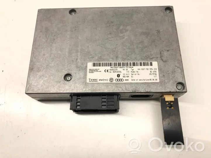 Audi A8 S8 D3 4E Module unité de contrôle Bluetooth 4E0862335