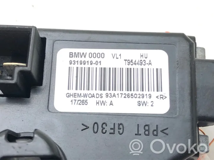 BMW 3 F30 F35 F31 Résistance moteur de ventilateur de chauffage 9319919