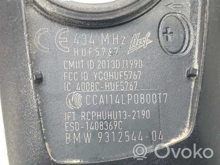 BMW 3 F30 F35 F31 Clé / carte de démarrage 9312544