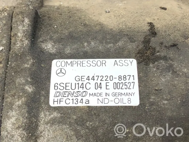 Mercedes-Benz A W168 Kompresor / Sprężarka klimatyzacji A/C 447220-8871