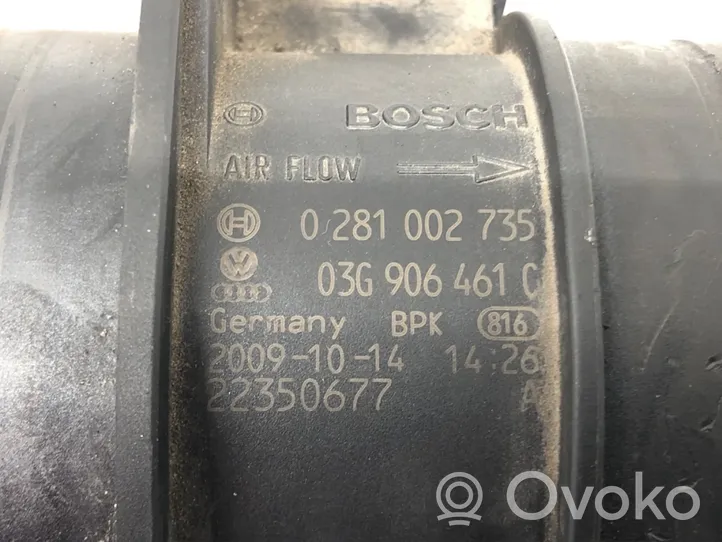 Audi A4 S4 B8 8K Misuratore di portata d'aria 0281002735