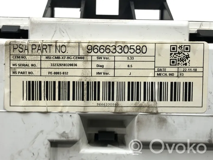 Citroen C5 Tachimetro (quadro strumenti) 9666330580