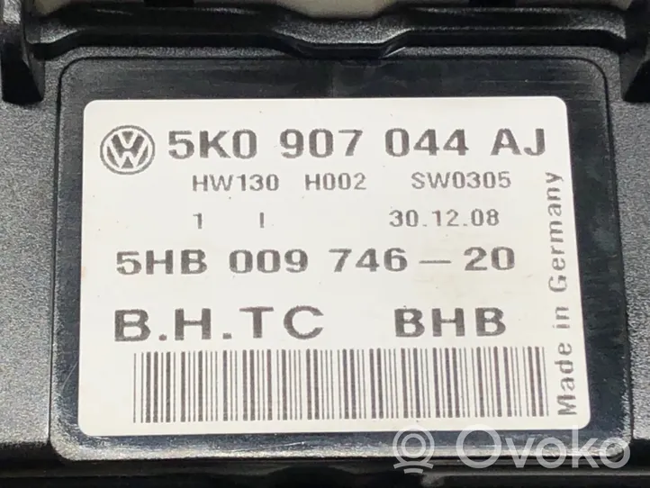 Volkswagen Golf VI Sisätuulettimen ohjauskytkin 5K0907044AJ