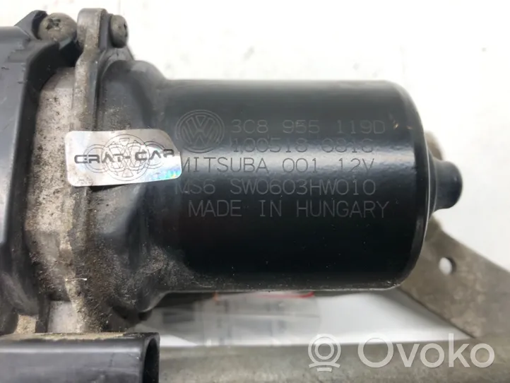 Volkswagen PASSAT CC Tiranti e motorino del tergicristallo anteriore 3C8955023F