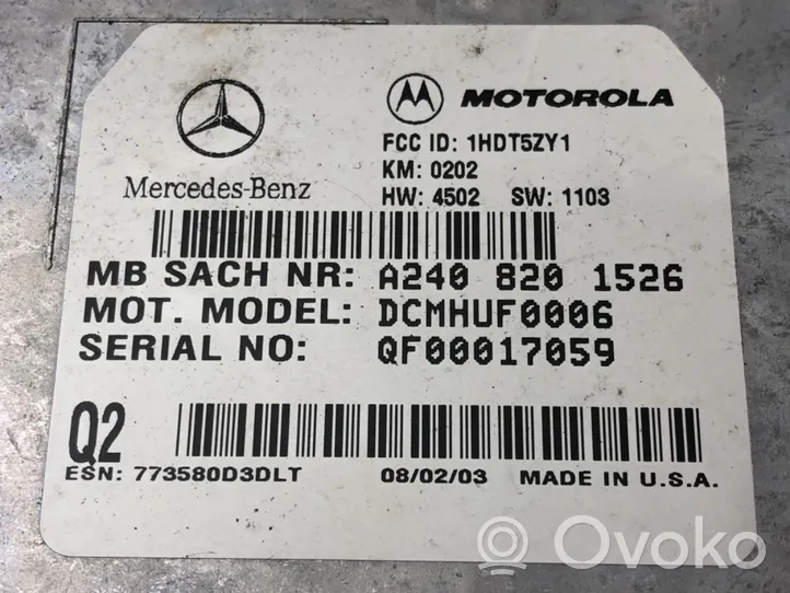 Mercedes-Benz CL C215 Kiti valdymo blokai/ moduliai A2408201526