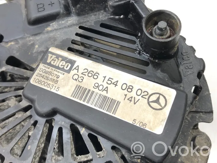 Mercedes-Benz A W169 Alternator A2661540802