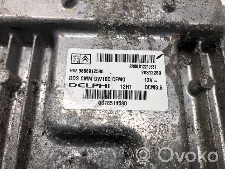 Peugeot 508 Motorsteuergerät ECU 9666912580