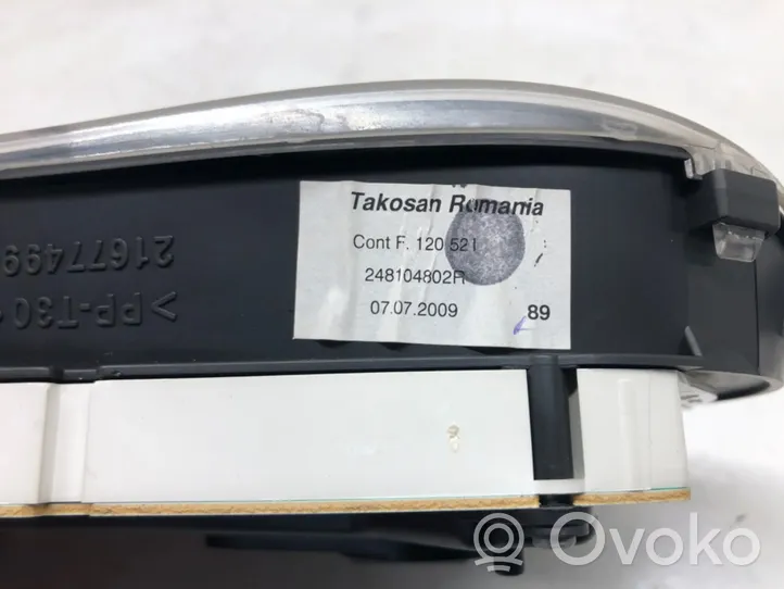 Dacia Sandero Speedometer (instrument cluster) 248104802R