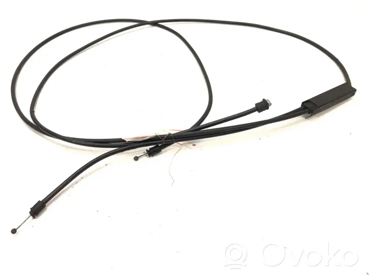 BMW 3 E90 E91 Système poignée, câble pour serrure de capot 