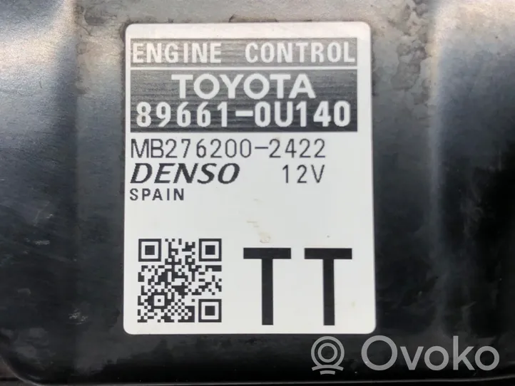 Toyota Yaris Komputer / Sterownik ECU silnika 89661-0U140