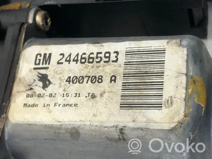 Opel Corsa C Elektryczny podnośnik szyby drzwi przednich 24466593