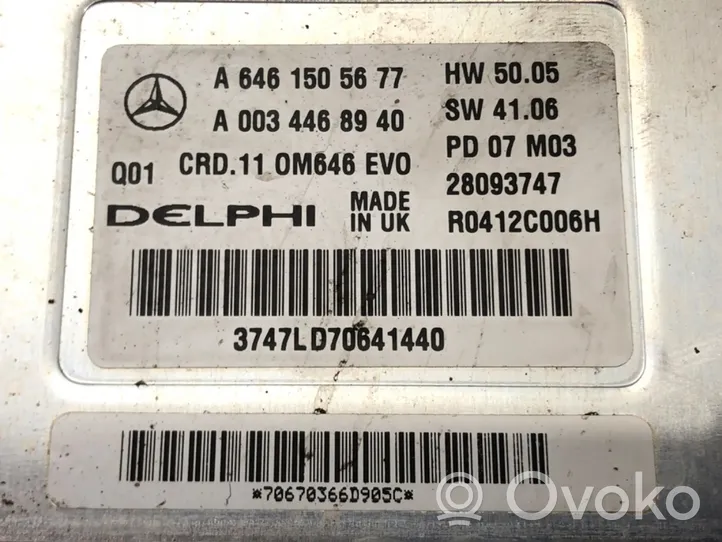 Mercedes-Benz E W211 Moottorin ohjainlaite/moduuli (käytetyt) A6461505677