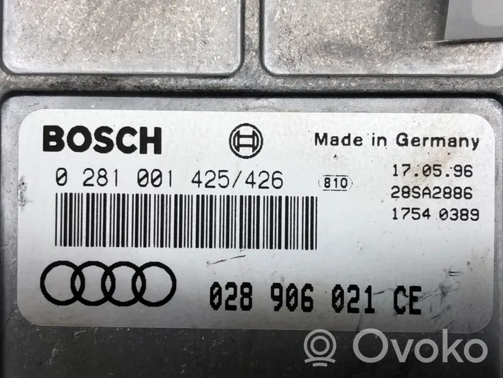 Audi A4 S4 B5 8D Centralina/modulo motore ECU 0281001425