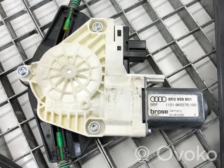 Audi A4 S4 B8 8K Front door window regulator with motor 8K0959801