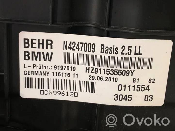 BMW 7 F01 F02 F03 F04 Radiateur soufflant de chauffage 9197019