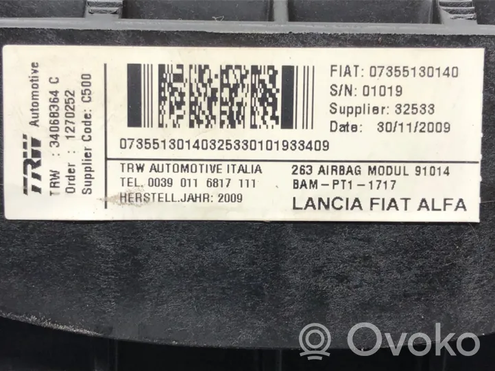 Fiat Doblo Matkustajan turvatyyny 07355130140